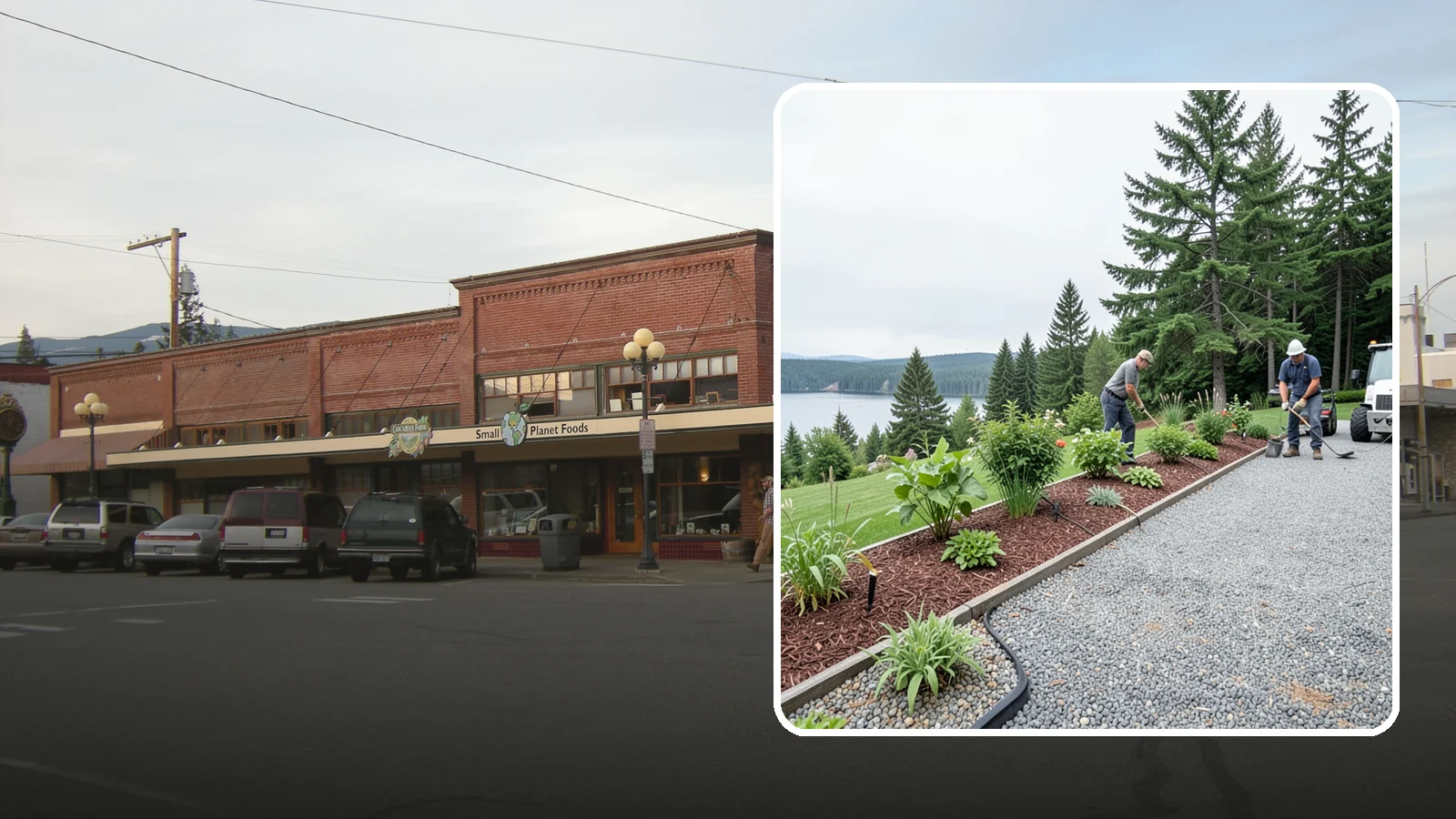 Pea Gravel Installation in Sedro-Woolley, Skagit County, WA - Smooth, rounded 3/8-inch stone that gives Puget Sound pathways and patios a soft, walkable finish.