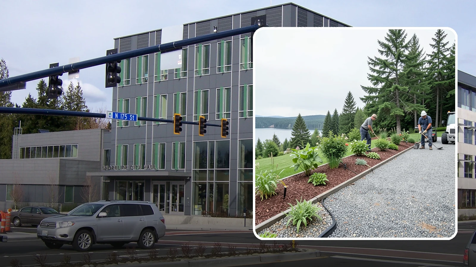Pea Gravel Installation in Shoreline, King County, WA - Smooth, rounded 3/8-inch stone that gives Puget Sound pathways and patios a soft, walkable finish.