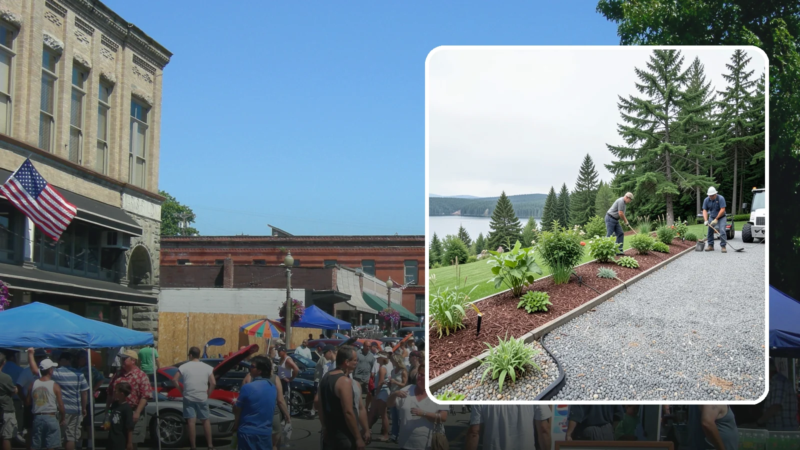 Pea Gravel Installation in Snohomish, Snohomish County, WA - Smooth, rounded 3/8-inch stone that gives Puget Sound pathways and patios a soft, walkable finish.