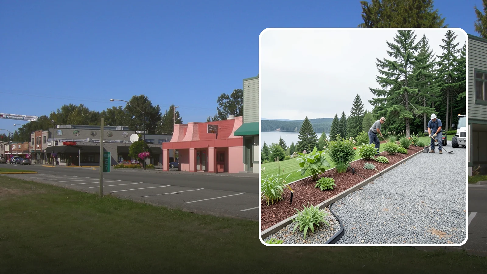 Pea Gravel Installation in Snoqualmie, King County, WA - Smooth, rounded 3/8-inch stone that gives Puget Sound pathways and patios a soft, walkable finish.