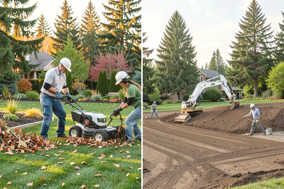 Pea Gravel Installation in University Place, Pierce County, WA - Grade and slope the area for positive drainage away from structures