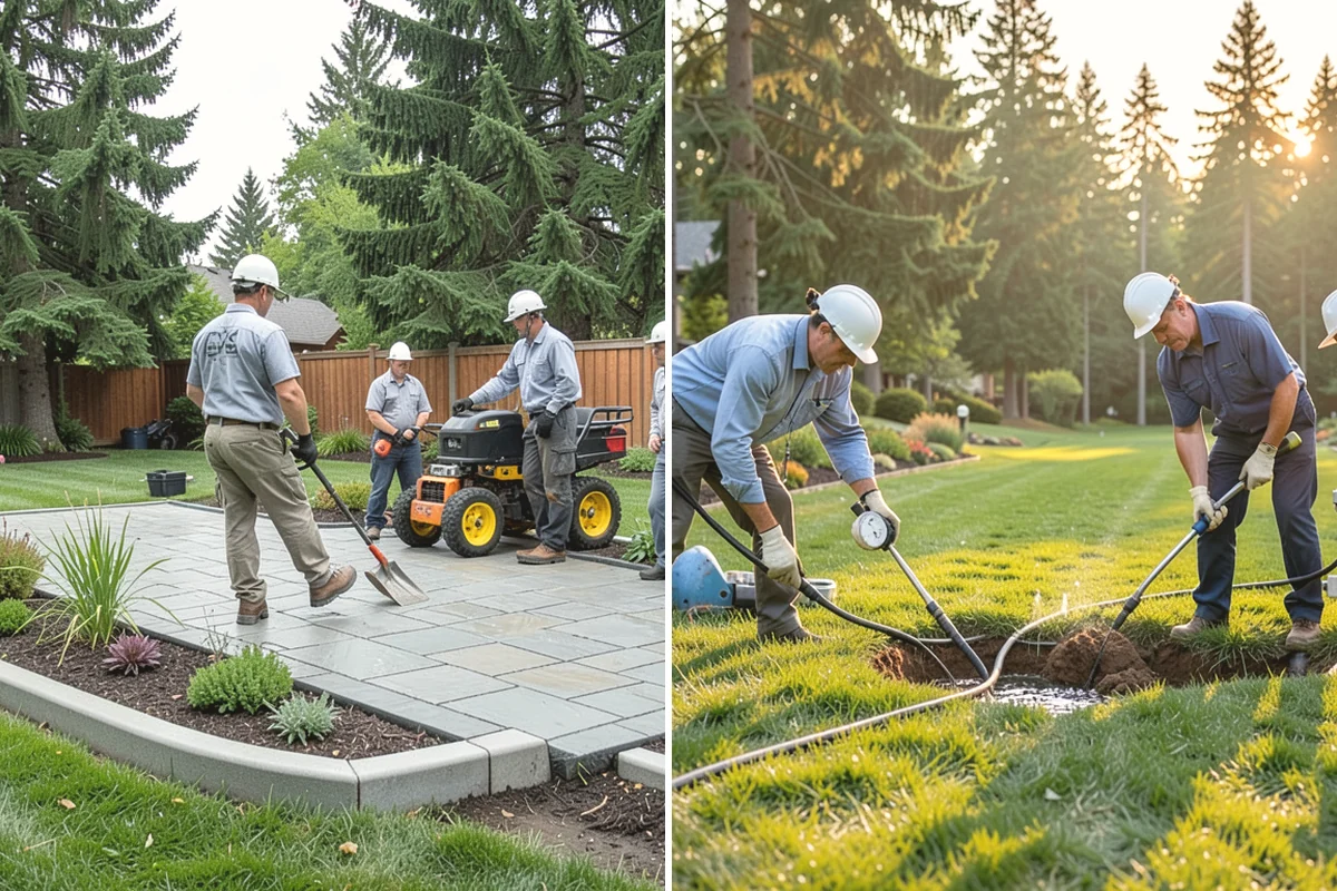 Pea Gravel Installation in Yarrow Point, King County, WA - Grade and slope the area for positive drainage away from structures