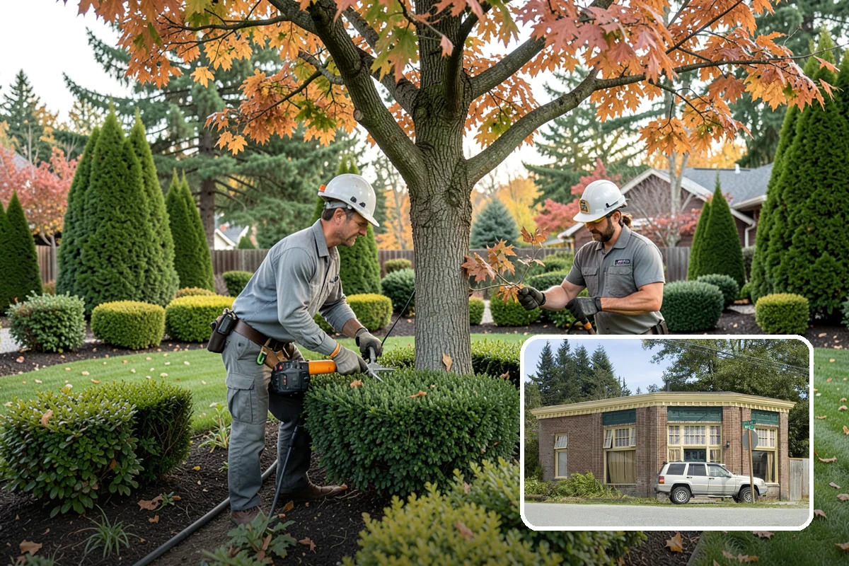 Pear Tree Pruning in Hamilton, Skagit County, WA - Opens congested, upright growth