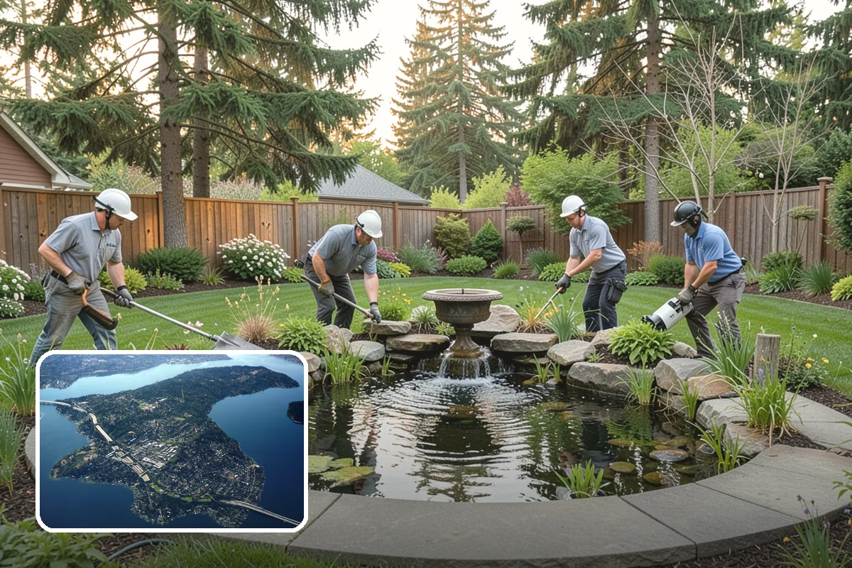 Pear Tree Pruning in Mercer Island, King County, WA - Opens congested, upright growth
