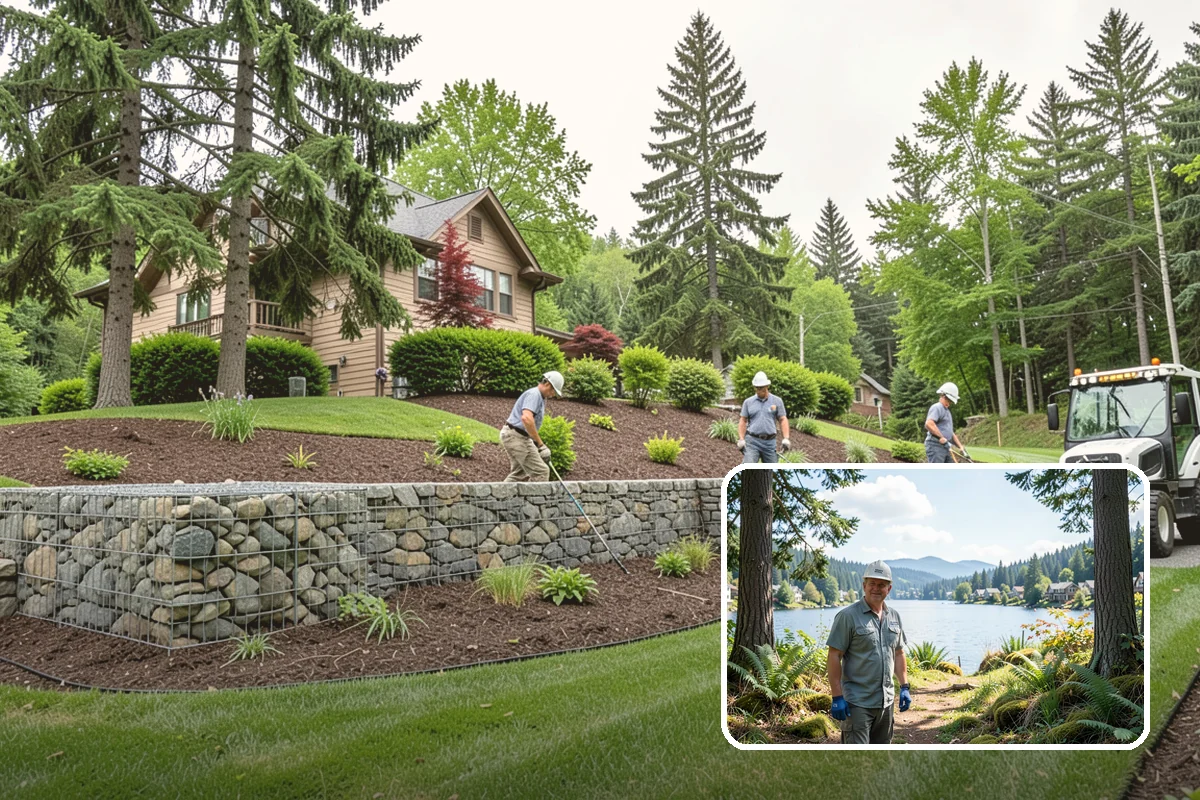 Pear Tree Pruning in Milton, King County, WA - Opens congested, upright growth