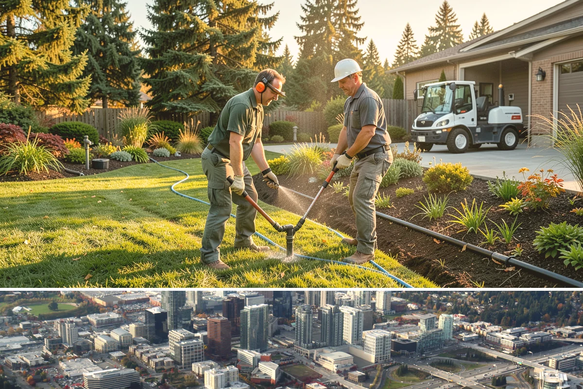 Perennial Planting in Bellevue, King County, WA - Best planted in spring or fall so roots establish before summer heat or winter cold.