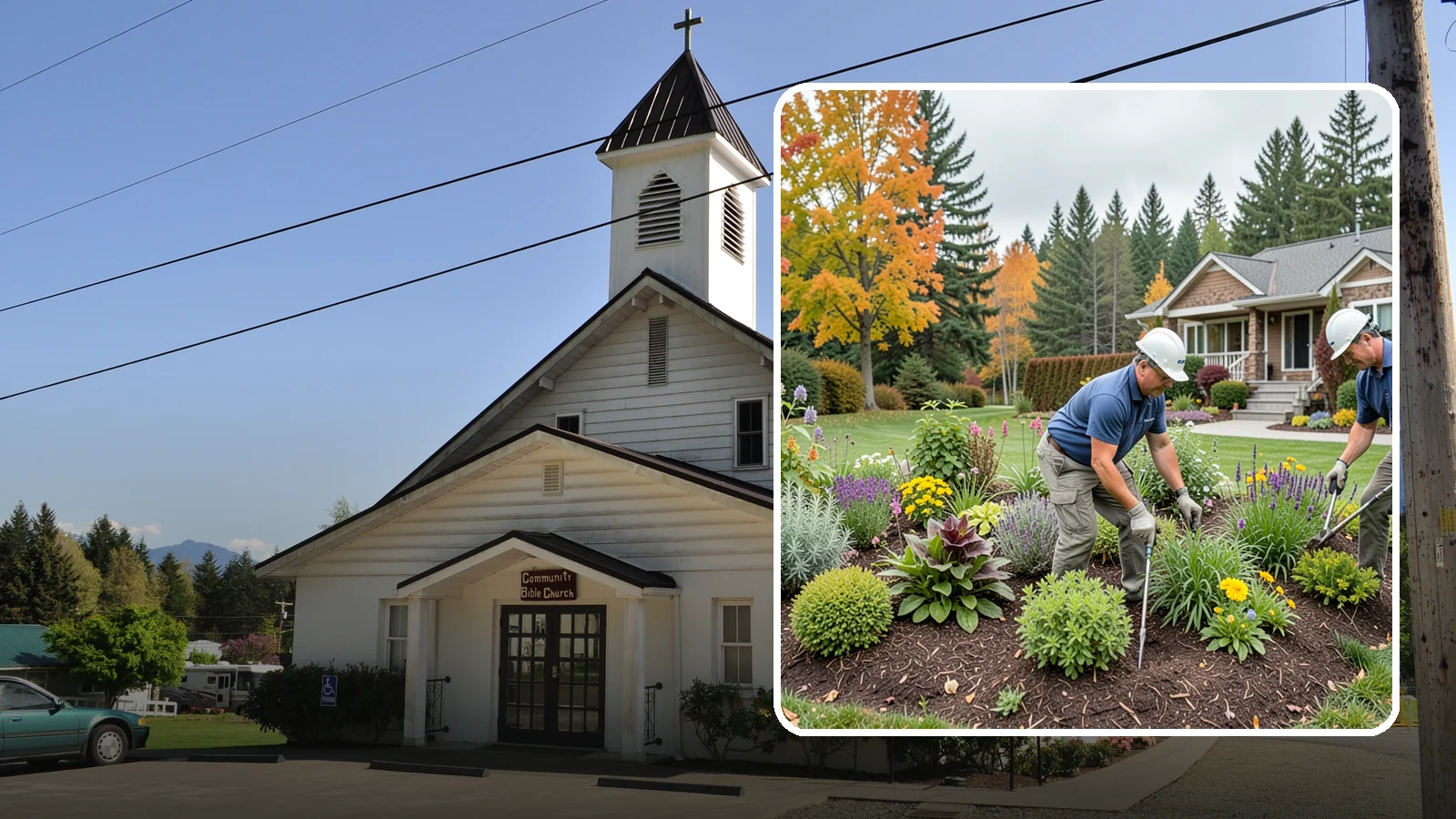 Perennial Planting in Concrete, Skagit County, WA - Long-lived perennials that return and fill in year after year for lasting, low-cost color.