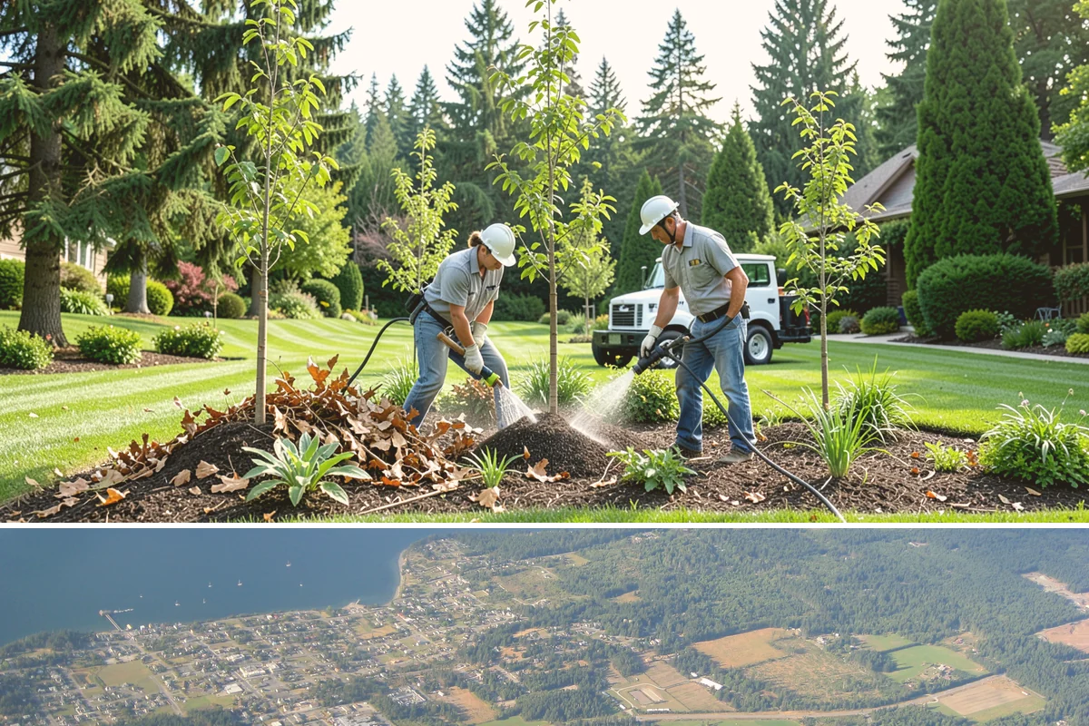 Perennial Planting in Coupeville, Island County, WA - Best planted in spring or fall so roots establish before summer heat or winter cold.