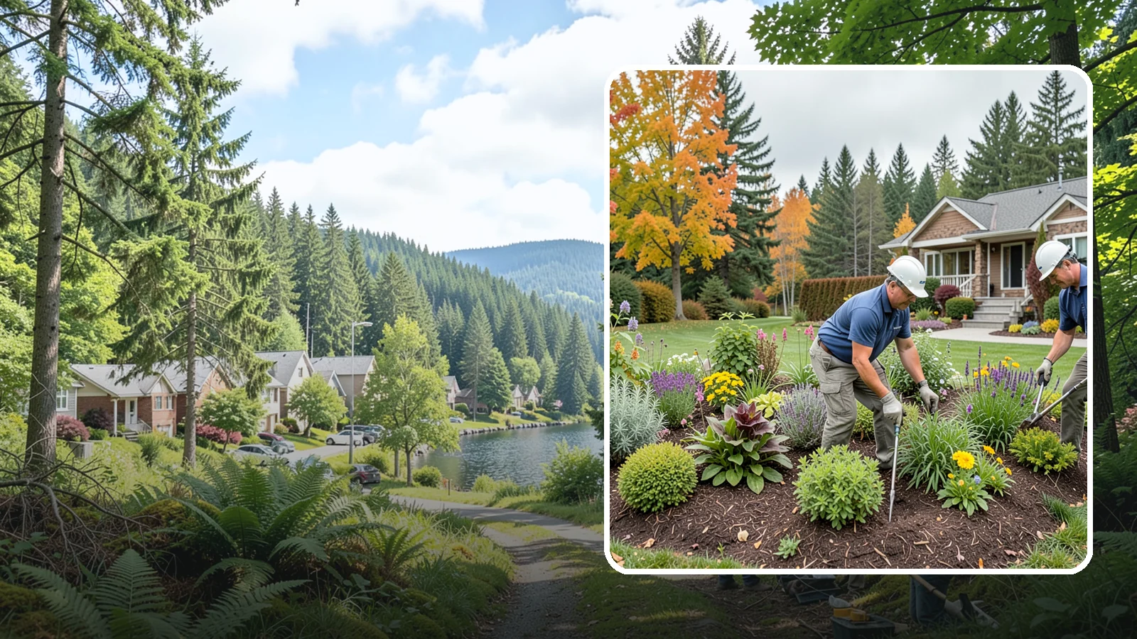 Perennial Planting in Lake Forest Park, King County, WA - Long-lived perennials that return and fill in year after year for lasting, low-cost color.