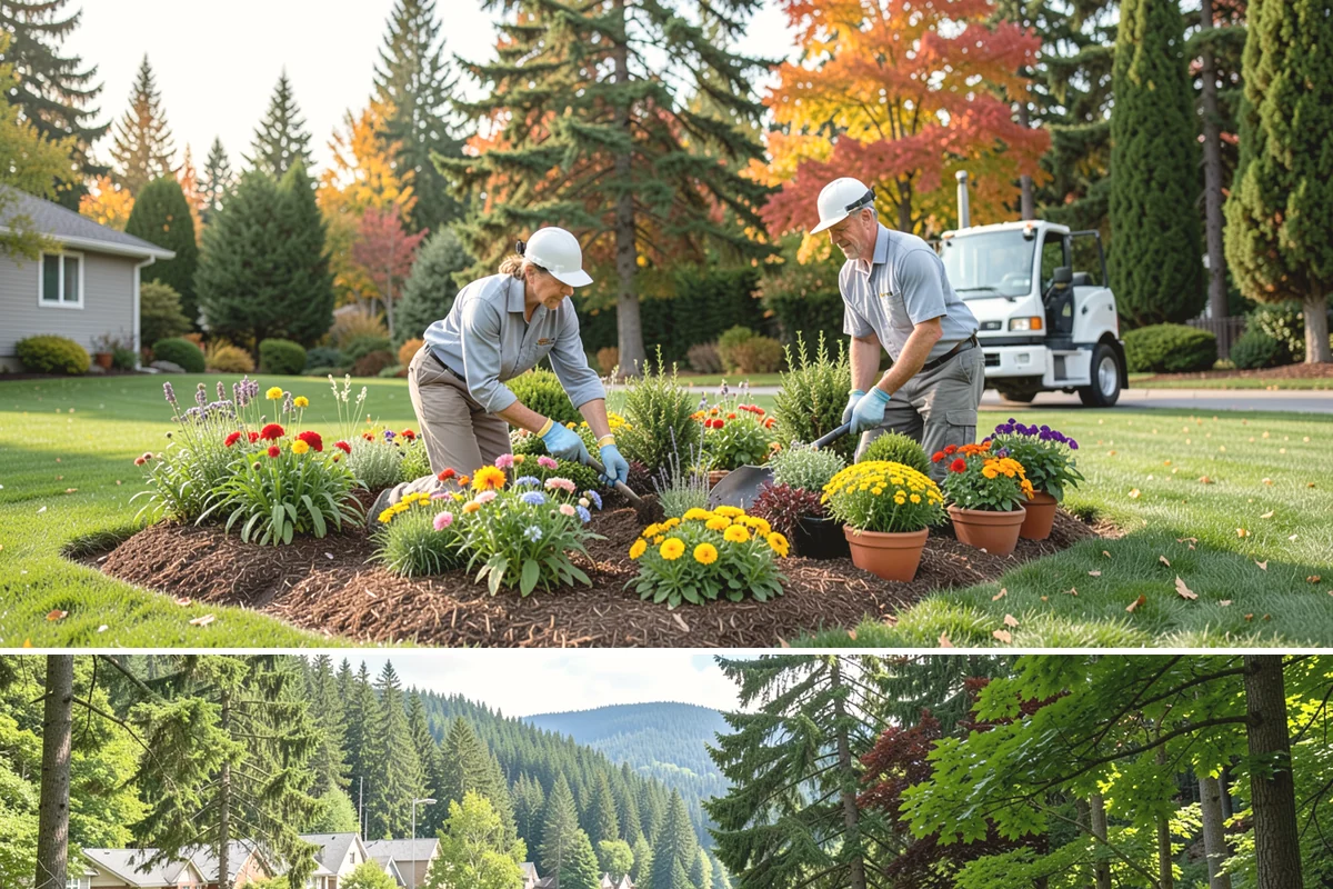 Perennial Planting in Lake Forest Park, King County, WA - Best planted in spring or fall so roots establish before summer heat or winter cold.