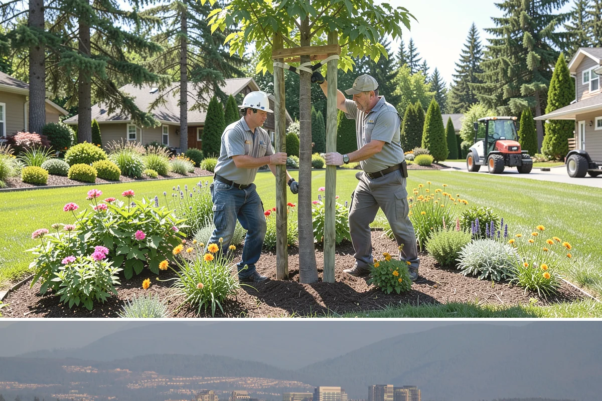 Perennial Planting in Medina, King County, WA - Best planted in spring or fall so roots establish before summer heat or winter cold.