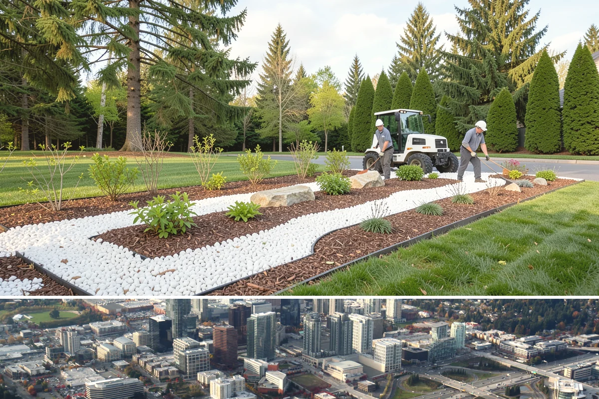 Pergola Installation in Bellevue, King County, WA - Best built spring through fall.