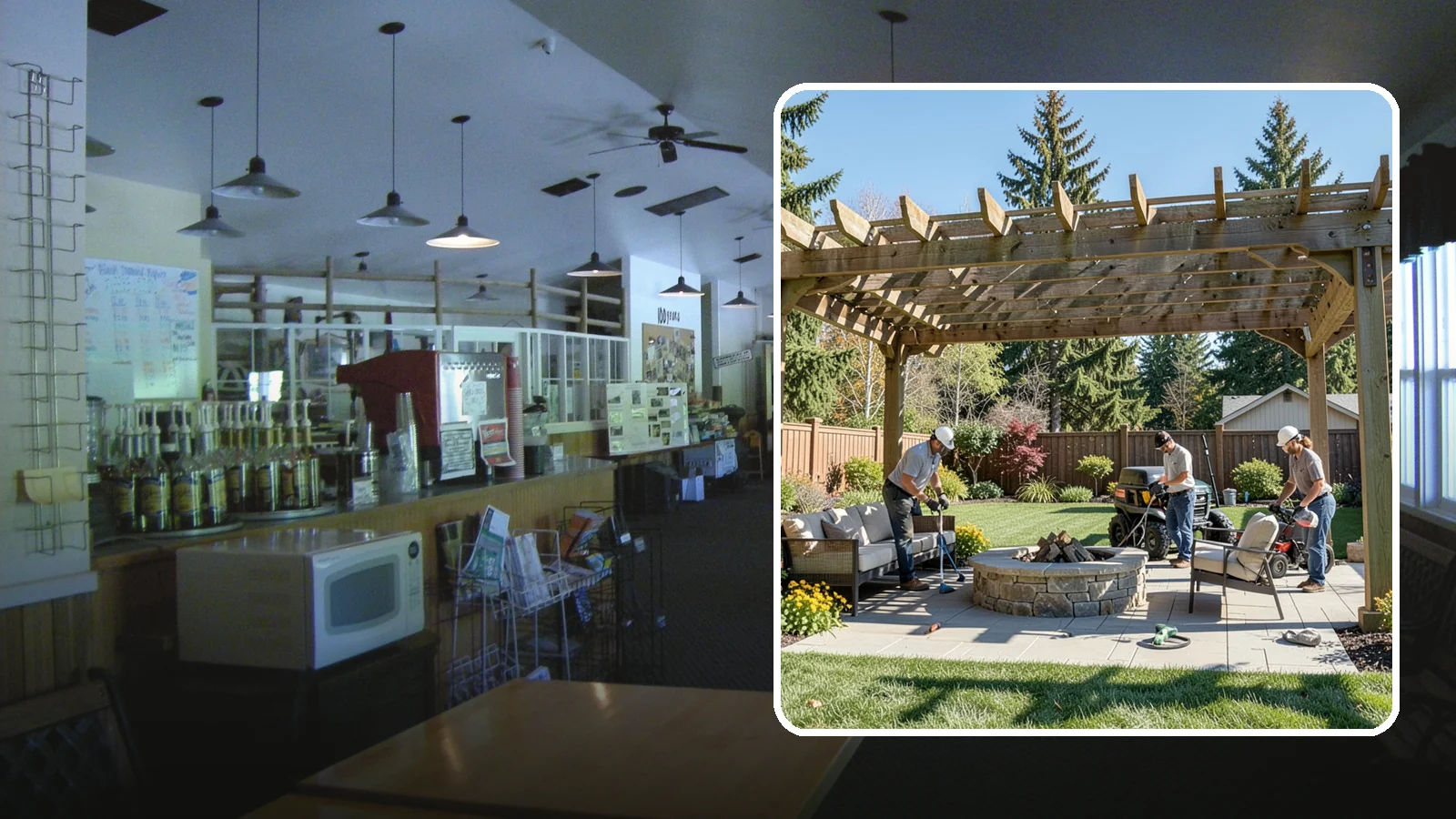 Pergola Installation in Black Diamond, King County, WA - Custom pergolas that define patios, provide partial shade, and add architectural beauty overhead.