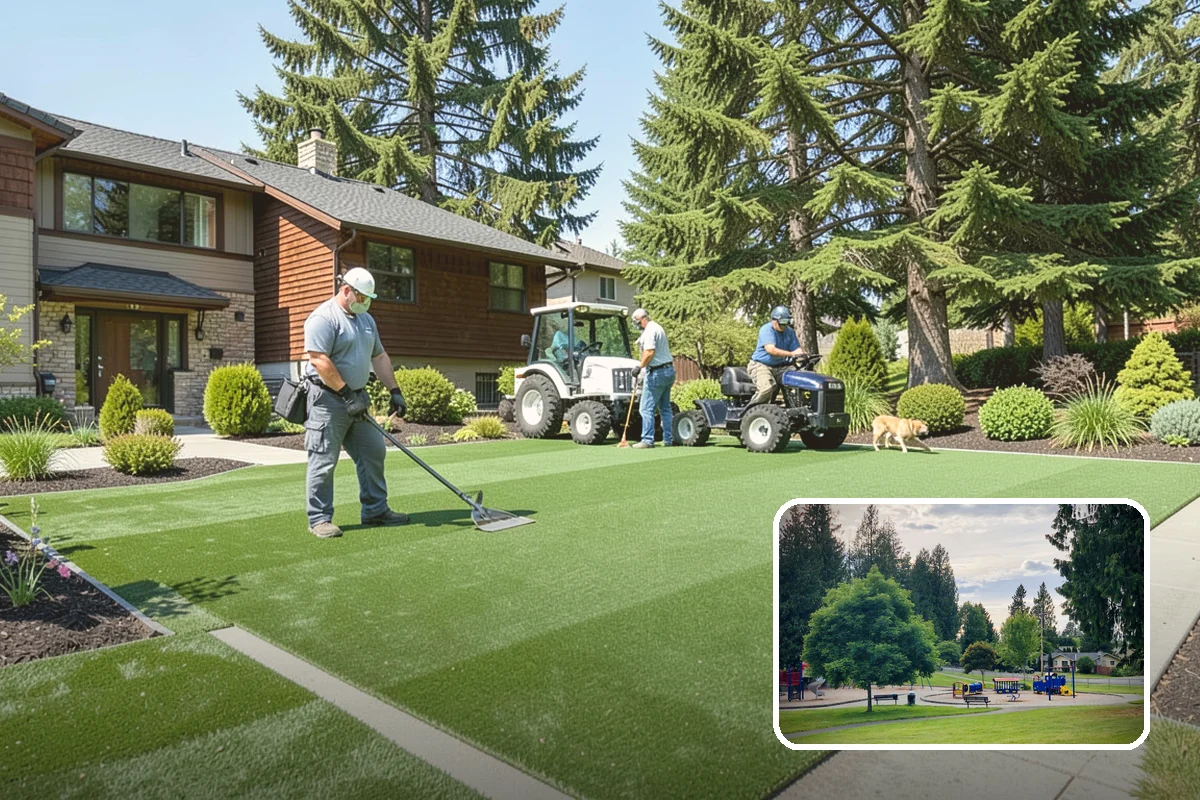 Pergola Installation in Bonney Lake, Pierce County, WA - Defines the outdoor space