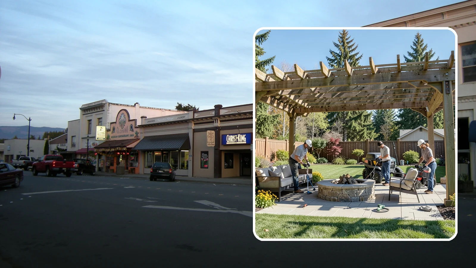 Pergola Installation in Burlington, Skagit County, WA - Custom pergolas that define patios, provide partial shade, and add architectural beauty overhead.