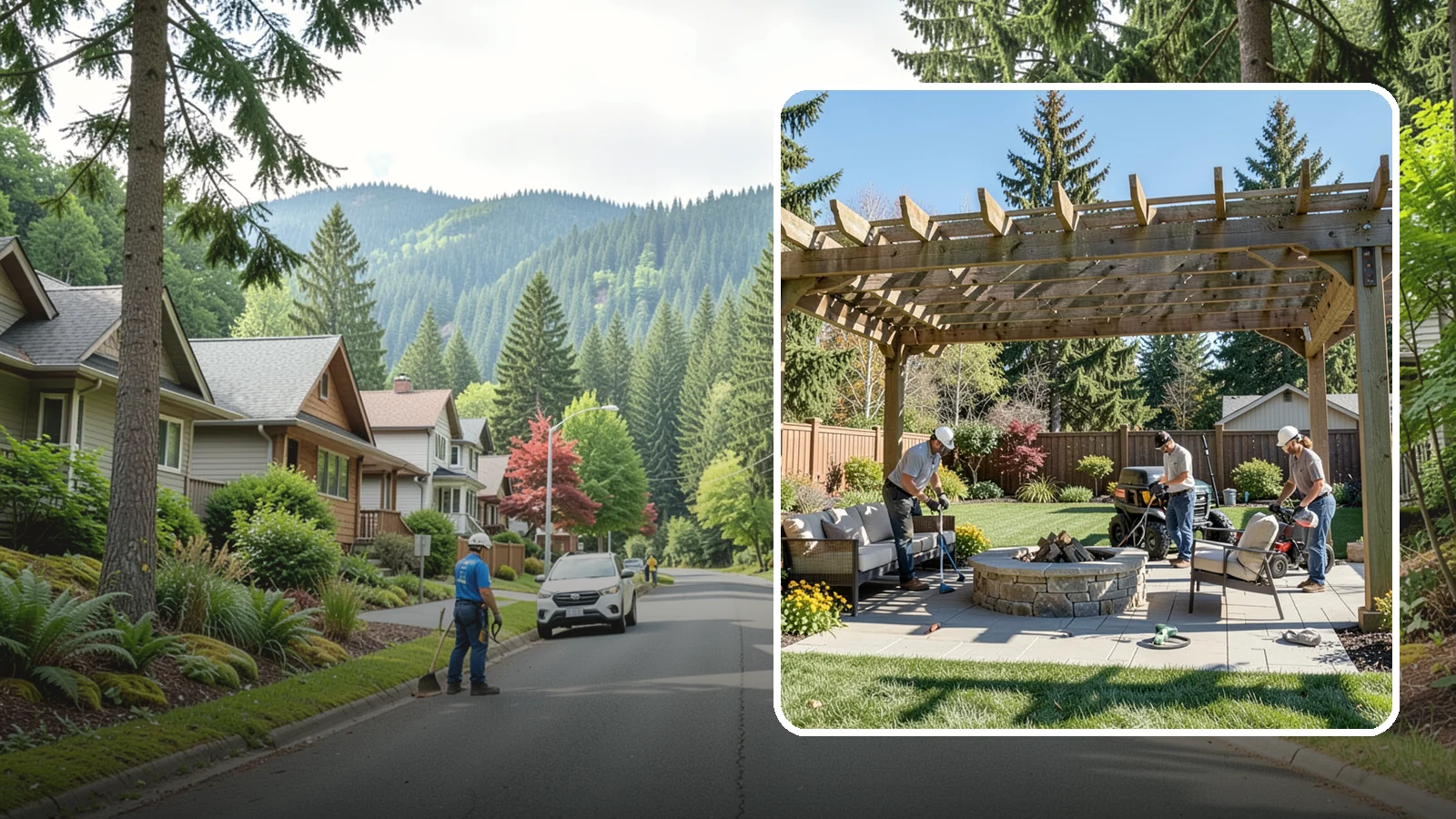 Pergola Installation in Darrington, Snohomish County, WA - Custom pergolas that define patios, provide partial shade, and add architectural beauty overhead.