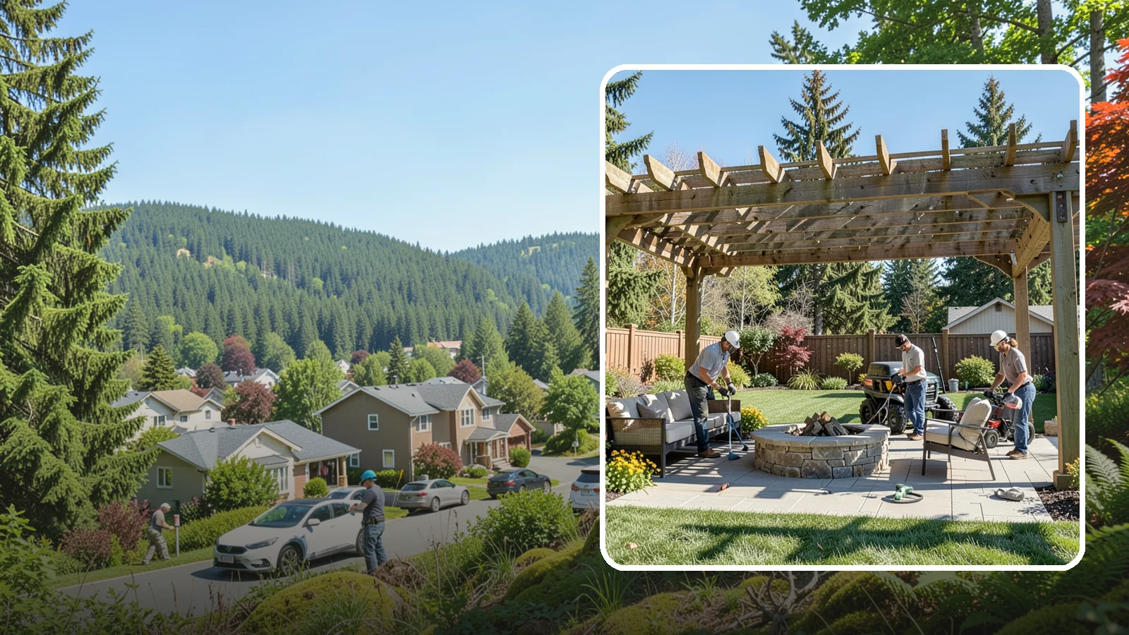 Pergola Installation in Index, Snohomish County, WA - Custom pergolas that define patios, provide partial shade, and add architectural beauty overhead.