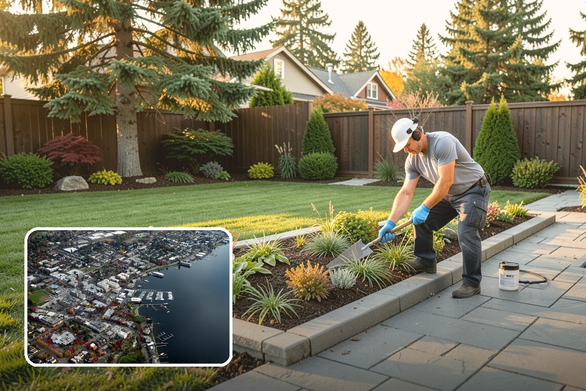 Pergola Installation in Kirkland, King County, WA - Defines the outdoor space