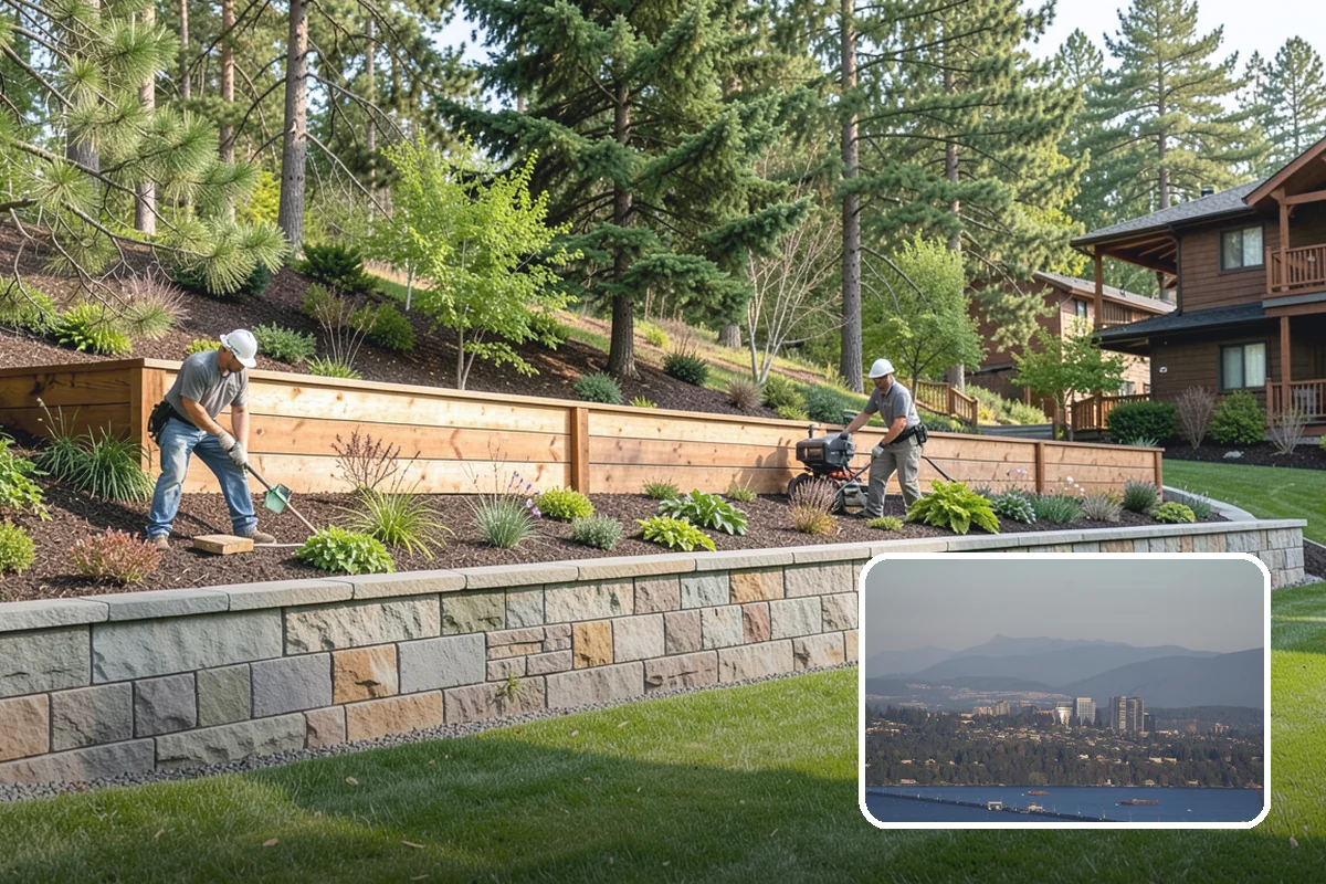 Pergola Installation in Medina, King County, WA - Defines the outdoor space