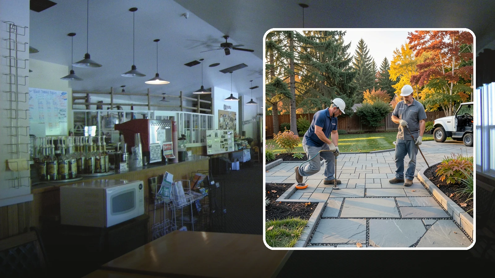 Permeable Paver Installation in Black Diamond, King County, WA - Permeable pavers with open-graded joints that let stormwater infiltrate on site, meeting Puget Sound drainage codes while...