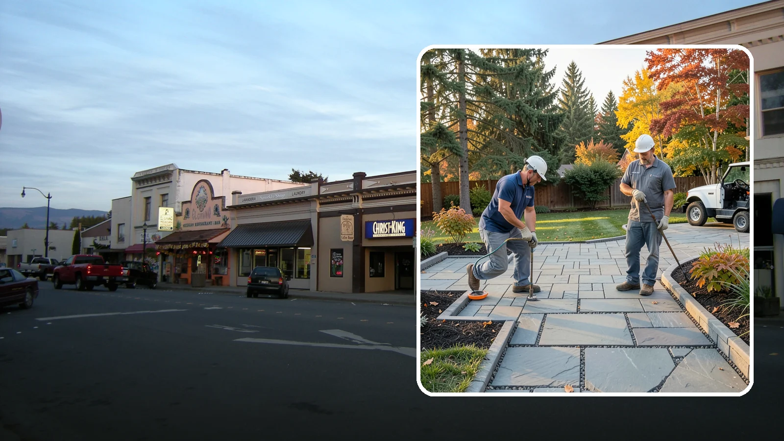 Permeable Paver Installation in Burlington, Skagit County, WA - Permeable pavers with open-graded joints that let stormwater infiltrate on site, meeting Puget Sound drainage codes while...