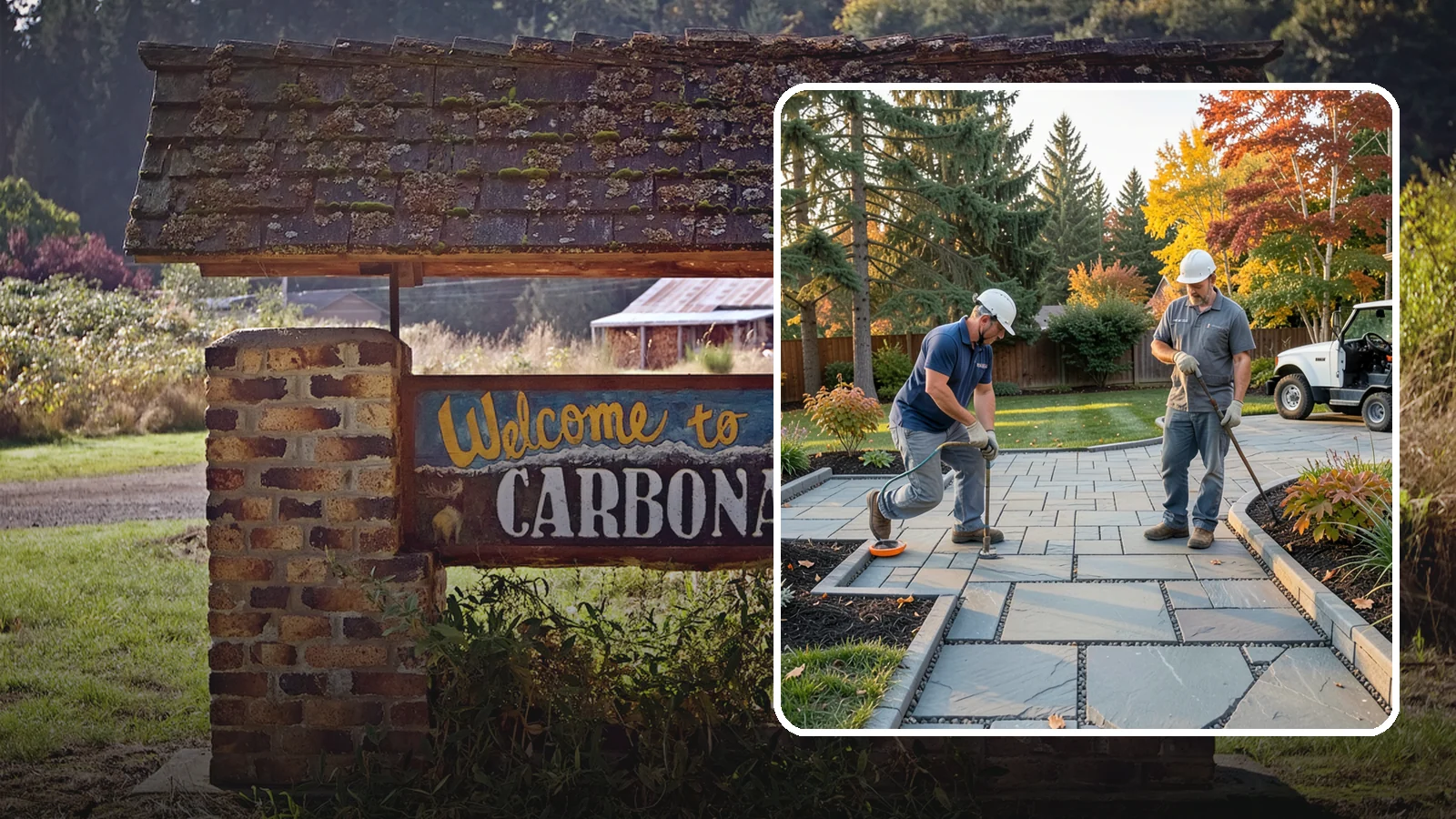 Permeable Paver Installation in Carbonado, Pierce County, WA - Permeable pavers with open-graded joints that let stormwater infiltrate on site, meeting Puget Sound drainage codes while...