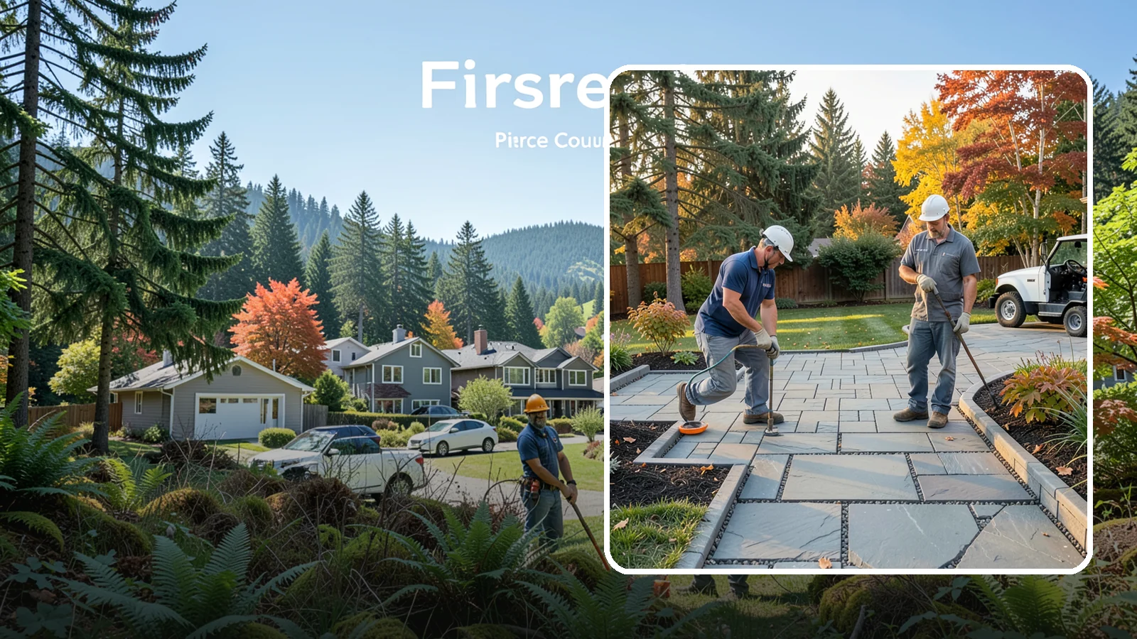 Permeable Paver Installation in Fircrest, Pierce County, WA - Permeable pavers with open-graded joints that let stormwater infiltrate on site, meeting Puget Sound drainage codes while...