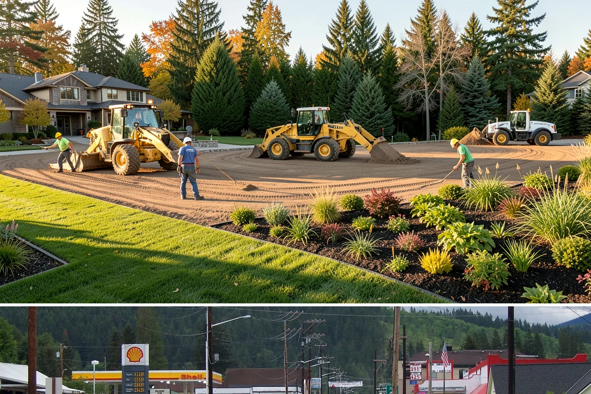 Permeable Paver Installation in Granite Falls, Snohomish County, WA - Excellent for our rainy climate and best built in the dry season when deep open-graded excavation stays workable.