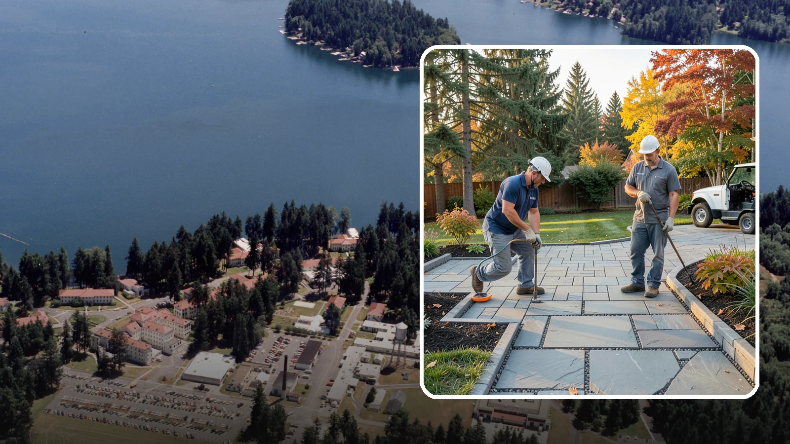 Permeable Paver Installation in Lakewood, Pierce County, WA - Permeable pavers with open-graded joints that let stormwater infiltrate on site, meeting Puget Sound drainage codes while...