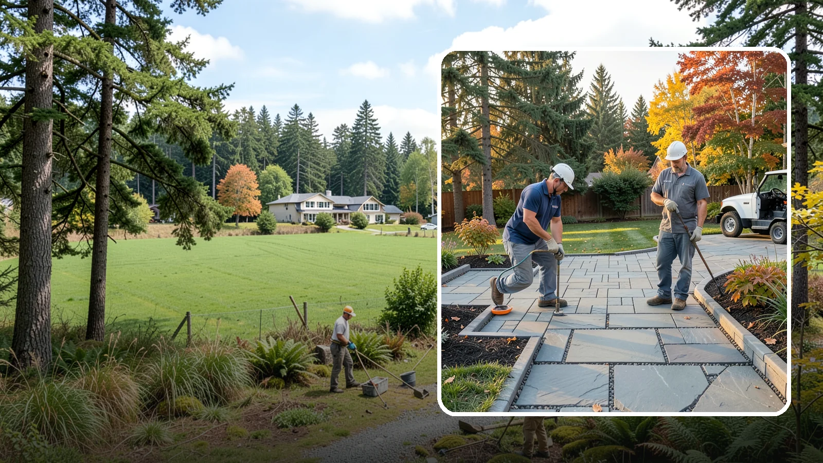 Permeable Paver Installation in Lyman, Skagit County, WA - Permeable pavers with open-graded joints that let stormwater infiltrate on site, meeting Puget Sound drainage codes while...