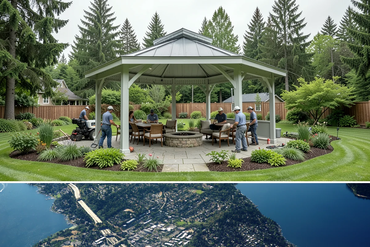 Permeable Paver Installation in Mercer Island, King County, WA - Excellent for our rainy climate and best built in the dry season when deep open-graded excavation stays workable.