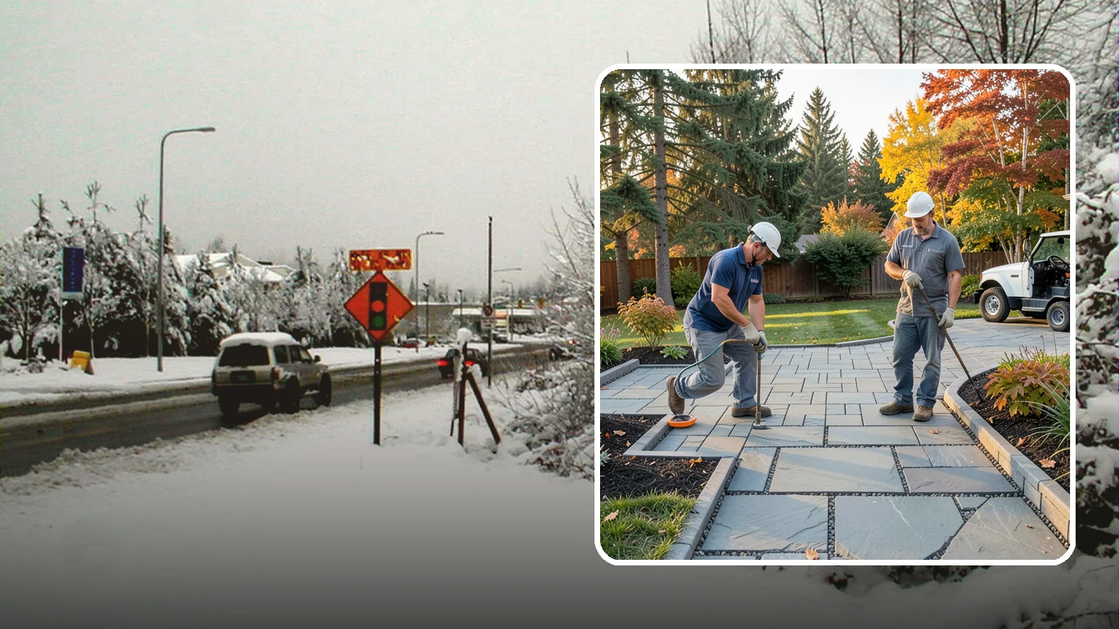 Permeable Paver Installation in Newcastle, King County, WA - Permeable pavers with open-graded joints that let stormwater infiltrate on site, meeting Puget Sound drainage codes while...