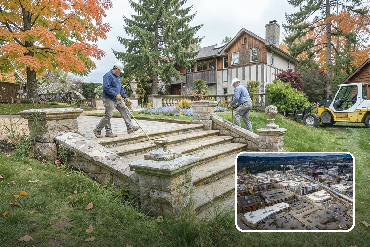 Permeable Paver Installation in Redmond, King County, WA - Infiltrates stormwater and reduces surface runoff