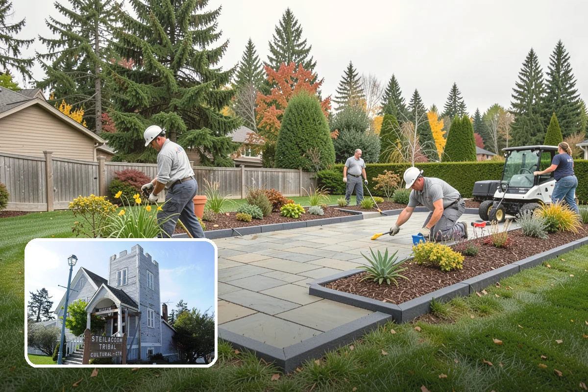 Permeable Paver Installation in Steilacoom, Pierce County, WA - Infiltrates stormwater and reduces surface runoff