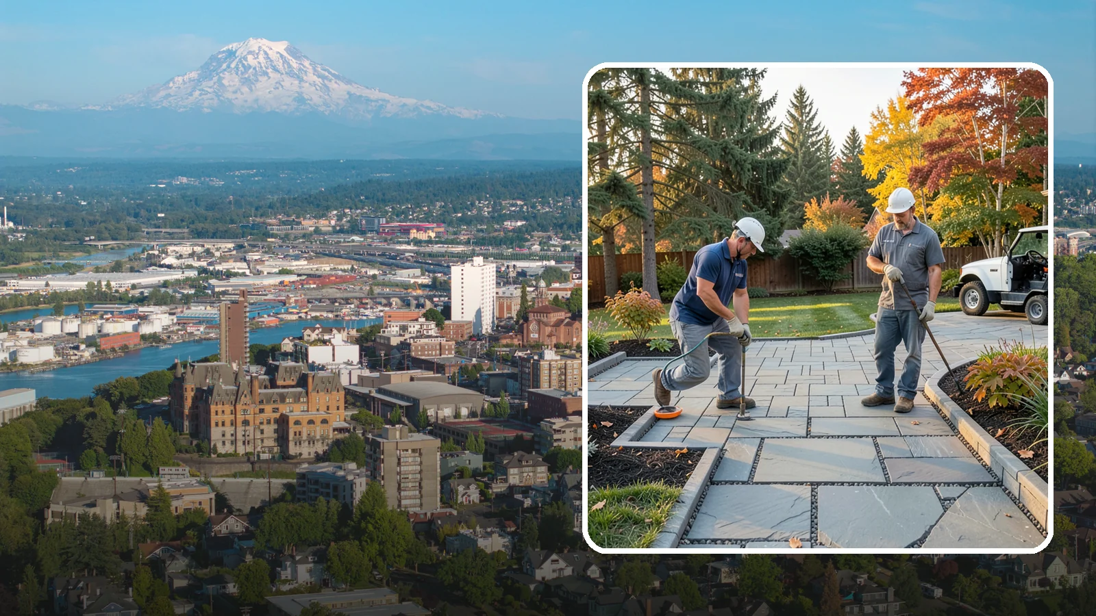 Permeable Paver Installation in Tacoma, Pierce County, WA - Permeable pavers with open-graded joints that let stormwater infiltrate on site, meeting Puget Sound drainage codes while...