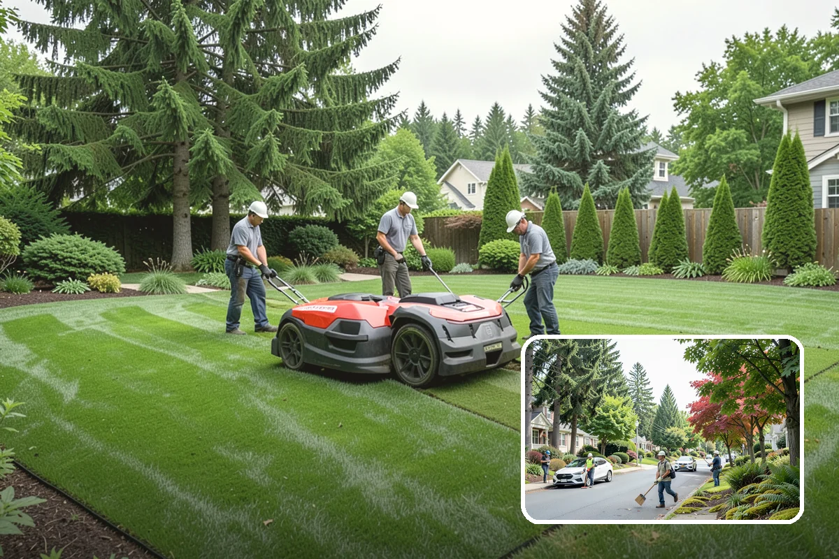 Pet Turf Installation in Beaux Arts Village, King County, WA - Mud-free area for dogs year-round