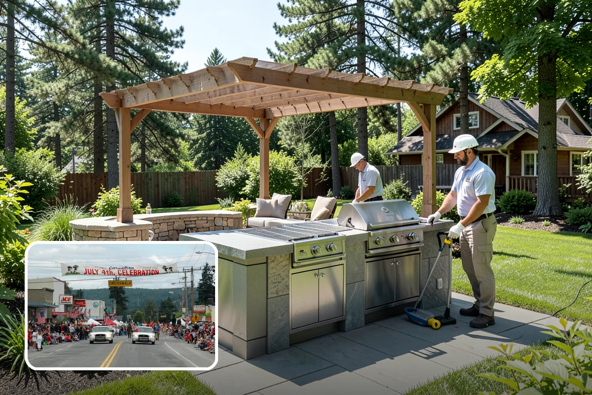 Pet Turf Installation in Carnation, King County, WA - Mud-free area for dogs year-round