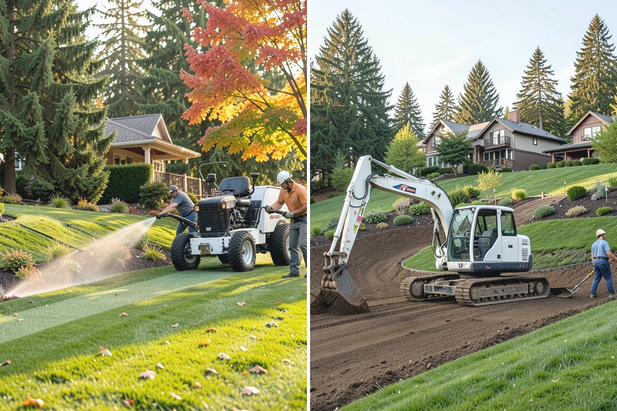 Pet Turf Installation in Marysville, Snohomish County, WA - Remove the old surface and excavate
