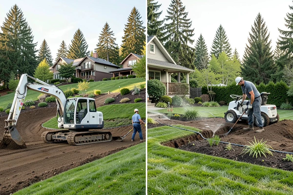Pet Turf Installation in Puyallup, Pierce County, WA - Remove the old surface and excavate