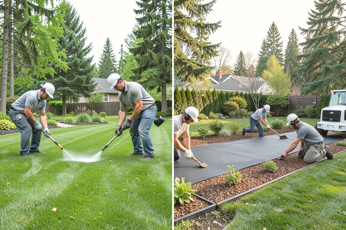 Pet Turf Installation in Ruston, Pierce County, WA - Remove the old surface and excavate