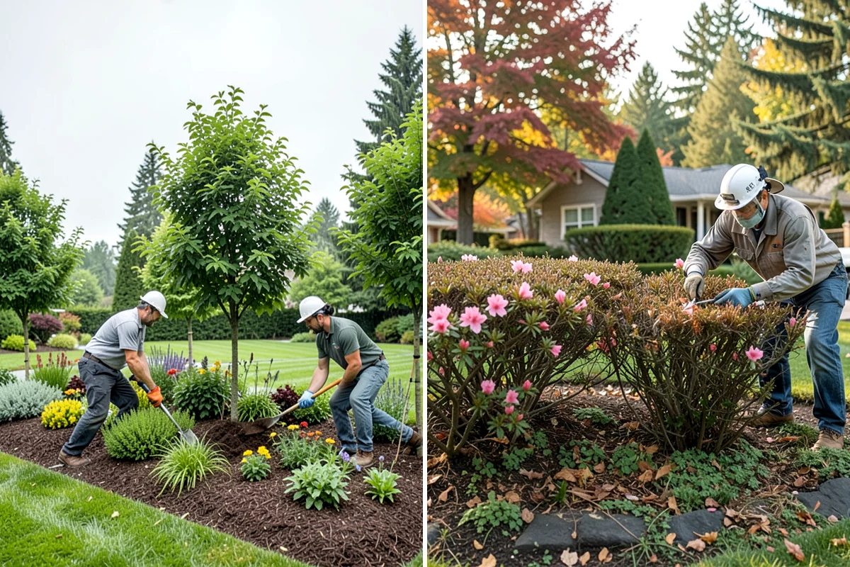 Photinia Trimming in Arlington, Snohomish County, WA - Inspect for leaf spot, dieback, and overall vigor