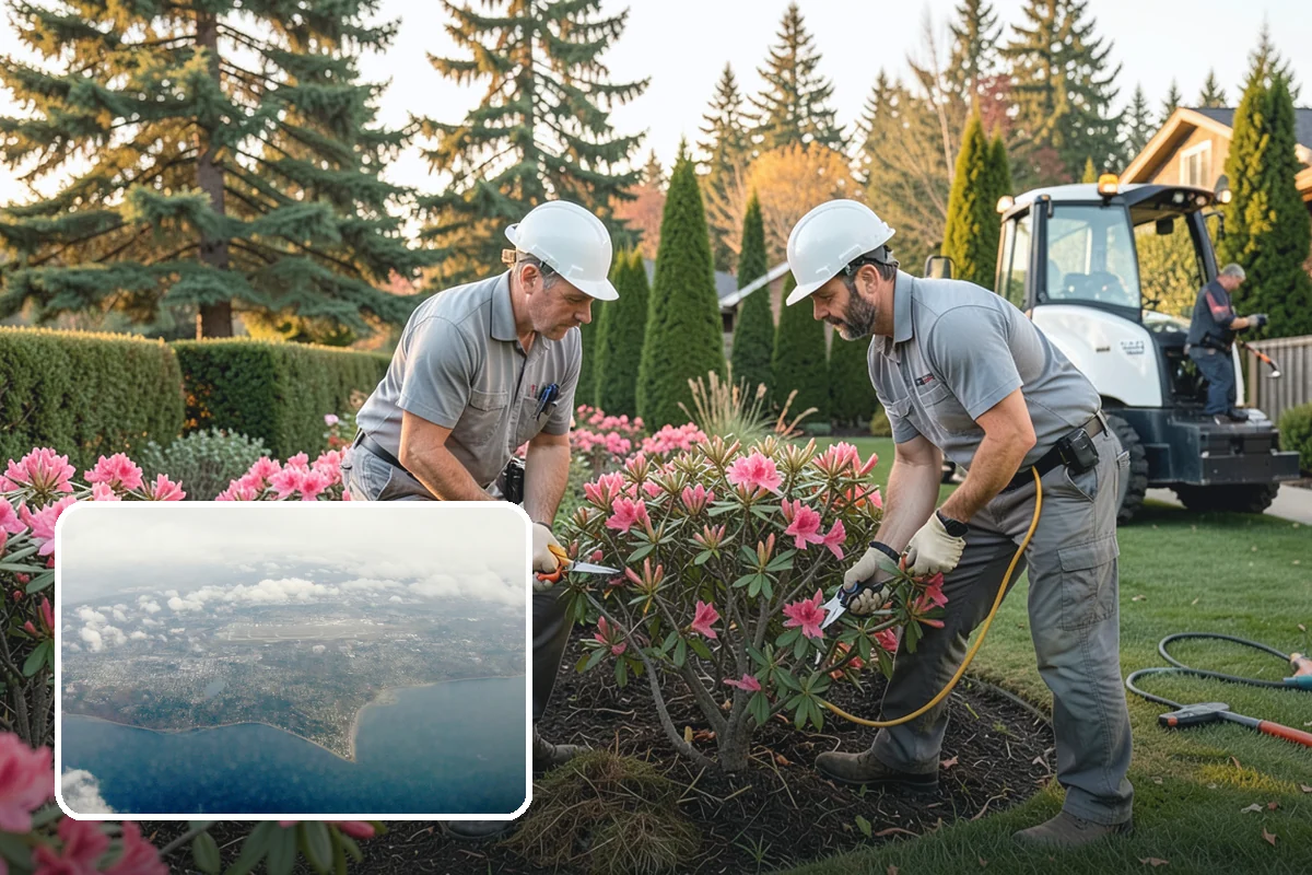 Photinia Trimming in Burien, King County, WA - Triggers the signature vivid red new-growth flush
