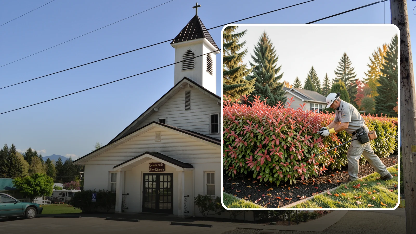 Photinia Trimming in Concrete, Skagit County, WA - Strategic photinia trimming that triggers the vivid red new growth this hedge is famous for while managing leaf-spot disease.