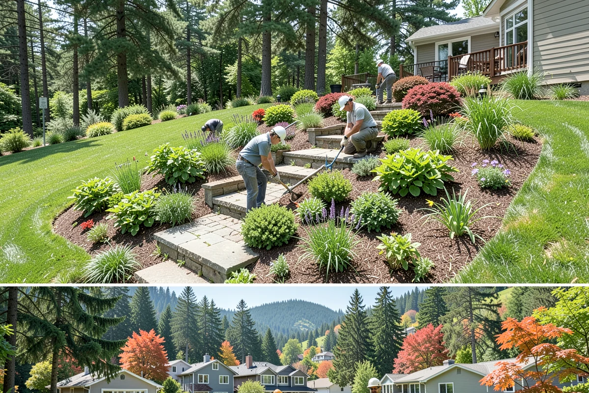 Photinia Trimming in Fircrest, Pierce County, WA - Trim in spring and early summer to drive red new growth
