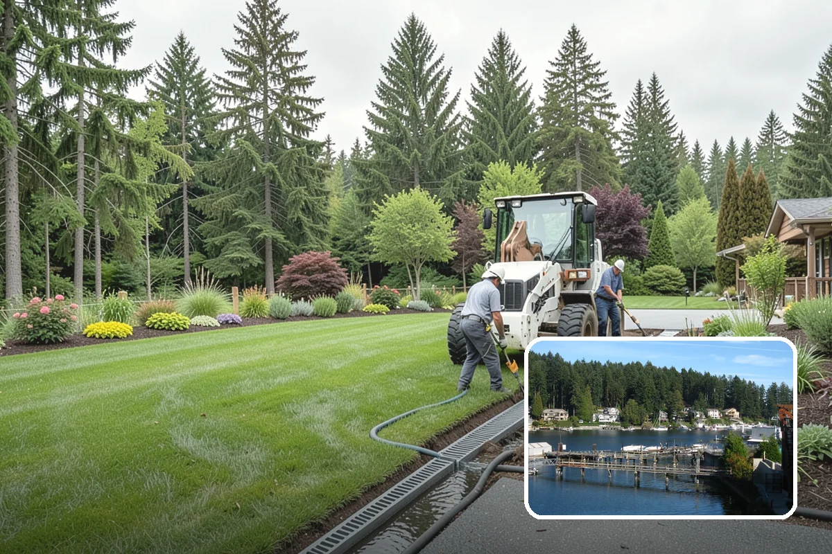 Photinia Trimming in Gig Harbor, Pierce County, WA - Triggers the signature vivid red new-growth flush