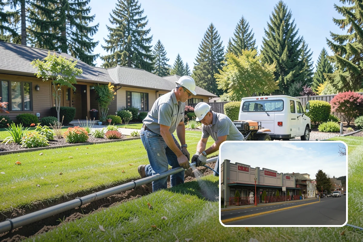 Photinia Trimming in Issaquah, King County, WA - Triggers the signature vivid red new-growth flush