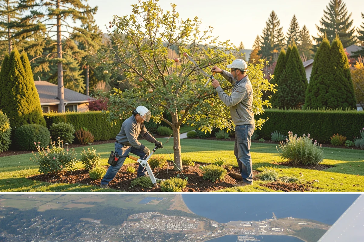 Photinia Trimming in Oak Harbor, Island County, WA - Trim in spring and early summer to drive red new growth