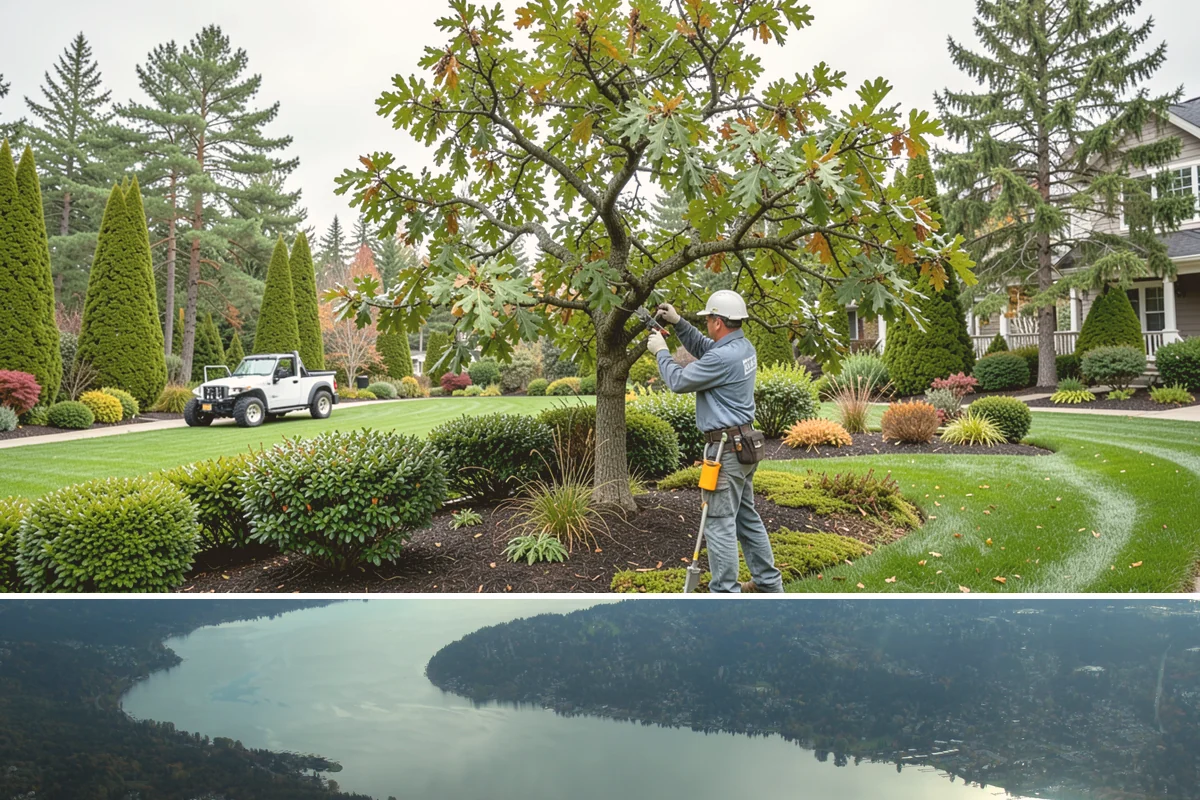 Photinia Trimming in Sammamish, King County, WA - Trim in spring and early summer to drive red new growth