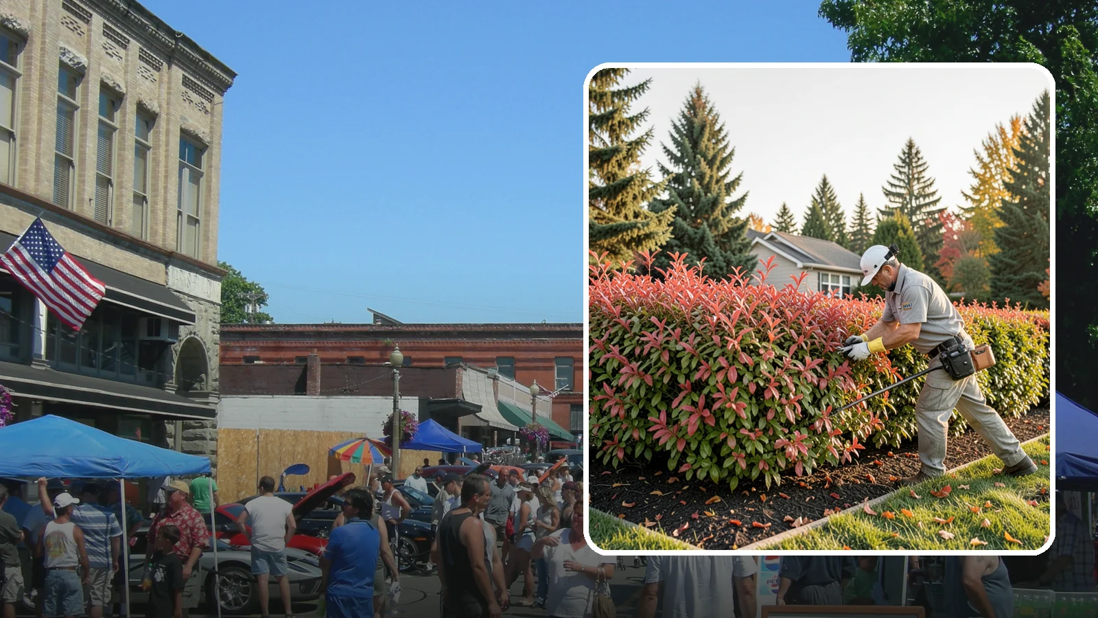 Photinia Trimming in Snohomish, Snohomish County, WA - Strategic photinia trimming that triggers the vivid red new growth this hedge is famous for while managing leaf-spot disease.