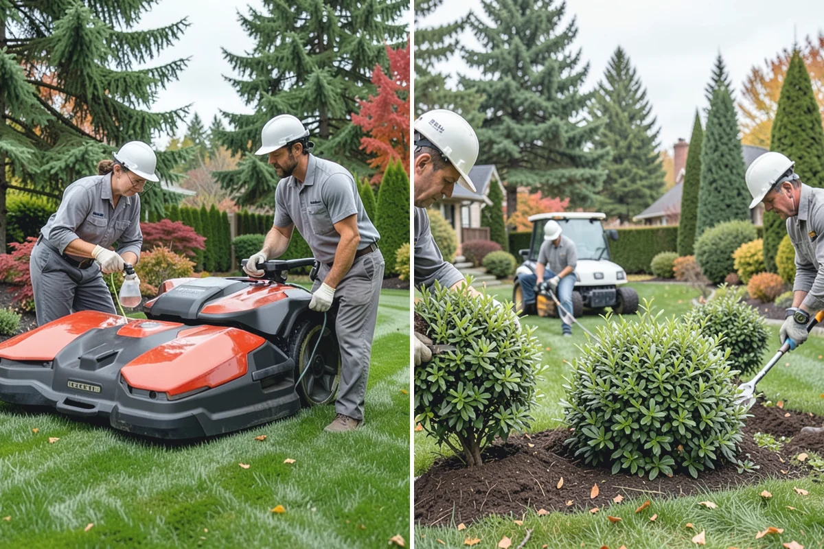 Photinia Trimming in South Prairie, Pierce County, WA - Inspect for leaf spot, dieback, and overall vigor